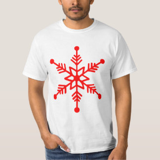 T-shirt décoratif Festive Snowflake.