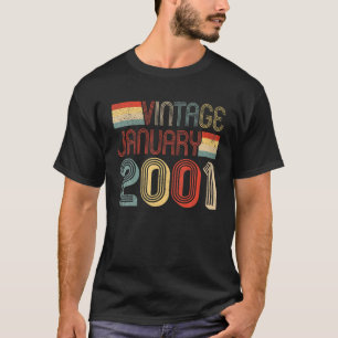 T-shirt Décoration 21 Ans 21 Ans Vintage Janu