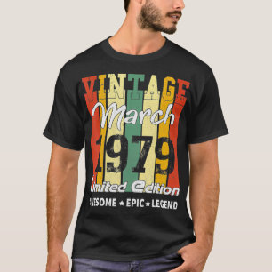 T-shirt Décoration d'anniversaire édition limitée vintage