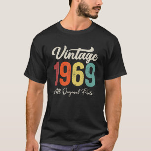 T-shirt Décoration d'anniversaire vintage 1969 54 ans