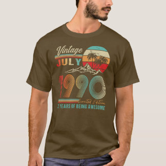 T-shirt Décoration d'anniversaire vintage 32 ans 32ème ann