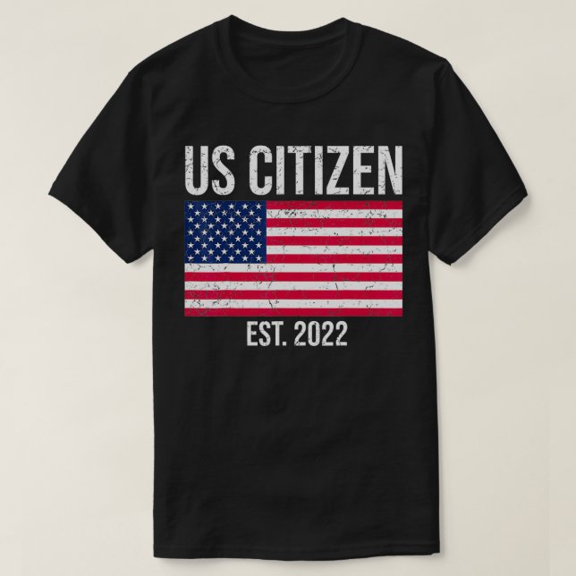 T-shirt Décoration de la citoyenneté américaine New USA Ci (Design devant)