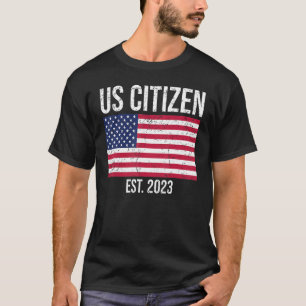 T-shirt Décoration de la citoyenneté américaine New USA Ci