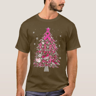 T-shirt Décoration de l'ornement du cancer du sein Arbre d