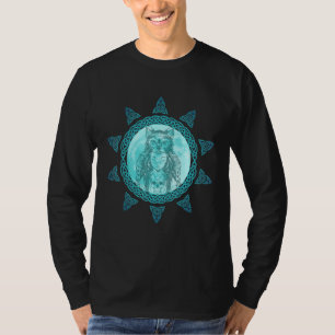T-shirt Décoration de lune Druide Celtique noeud Occulte A