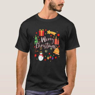 T-shirt Décoration de Noël joyeux Joyeux Noël Décoration D