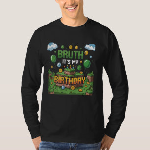 T-shirt Décorations d'anniversaire de jeu vidéo Bday Bruh