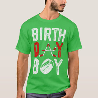 T-shirt Décorations de fête d'anniversaire garçon hockey s