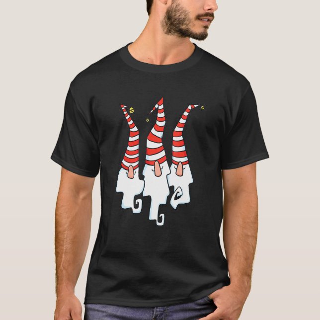 T-shirt Décorations de jardin de Noël (Devant)