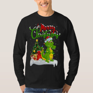T-shirt Décorations de Noël crocodile Père Noël Crocodile