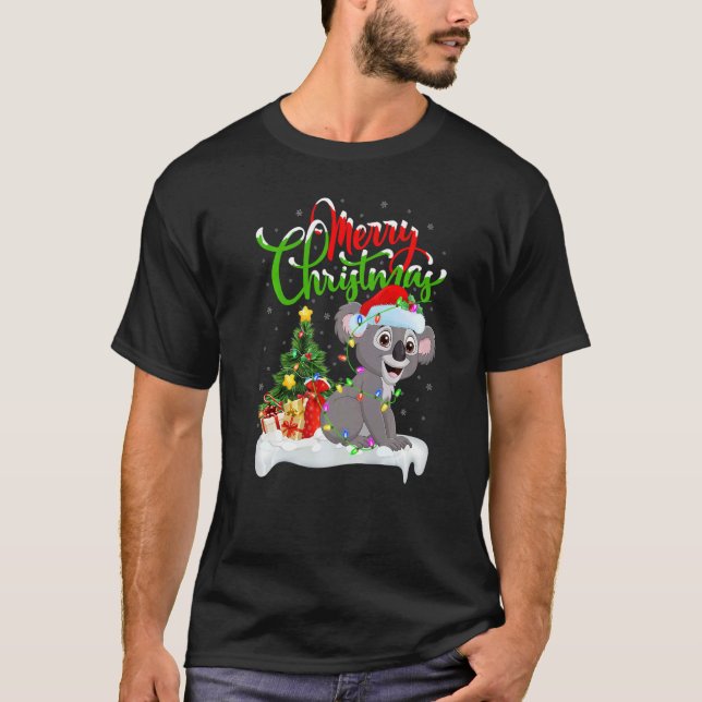 T-shirt Décorations de Noël Koala Santa Koala Noël (Devant)