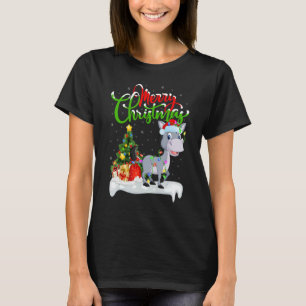 T-shirt Décorations de Noël Mulet Santa Noël Mulet