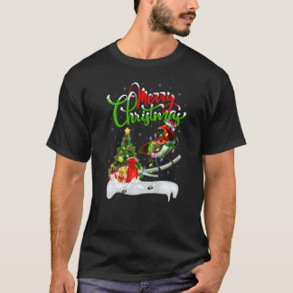 T-shirt Décorations De Noël Père Noël Oiseaux Du Paradis N