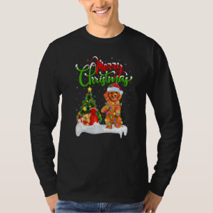 T-shirt Décorations de Noël Santa Jouet Poodle Chien de No
