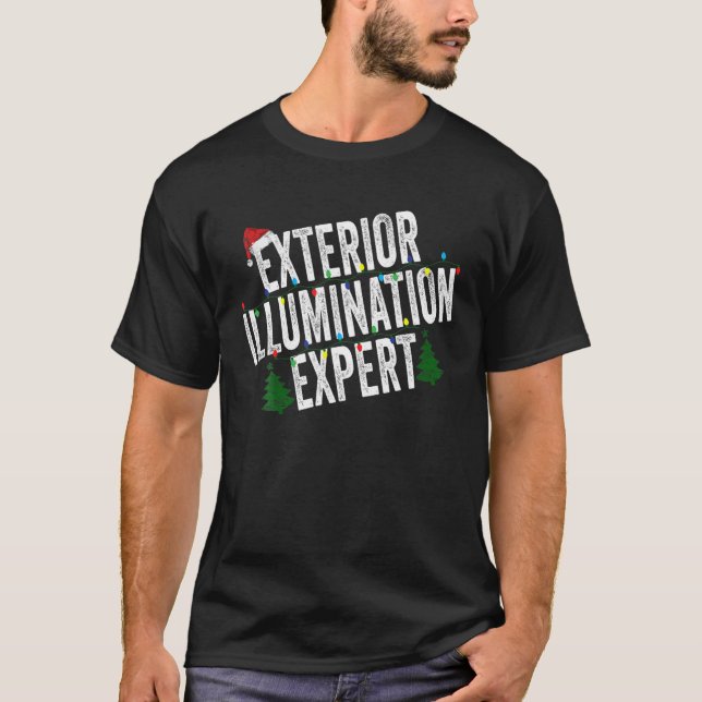 T-shirt Décorations de vacances de Noël Illuminati extérie (Devant)