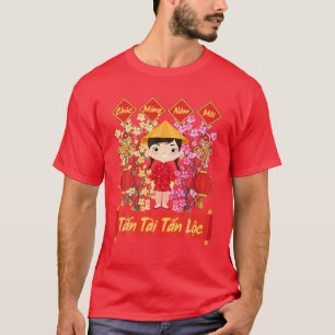 T-shirt Décorations du Nouvel An vietnamien   Tet 2022 Chu