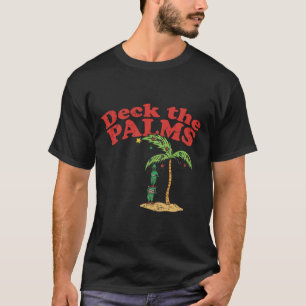 T-shirt Décorez les palmiers drôle de Noël en juillet été
