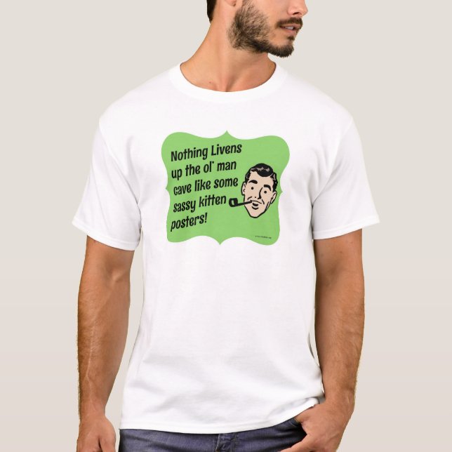 T-shirt Décorez L'Homme Cave Snarky Guy (Devant)