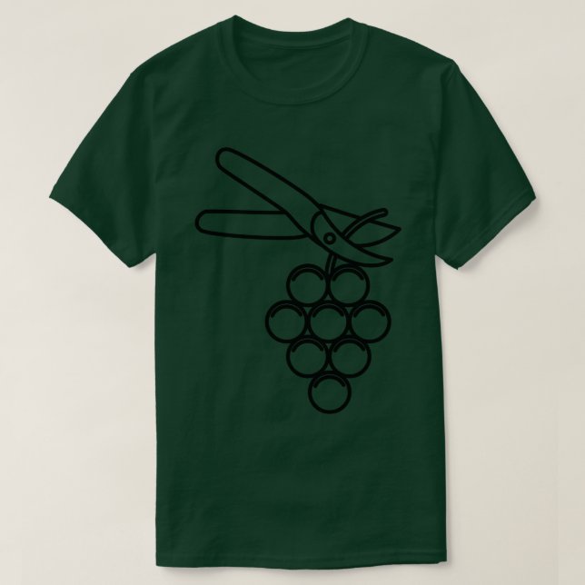 T-shirt Découpage du raisin (Design devant)