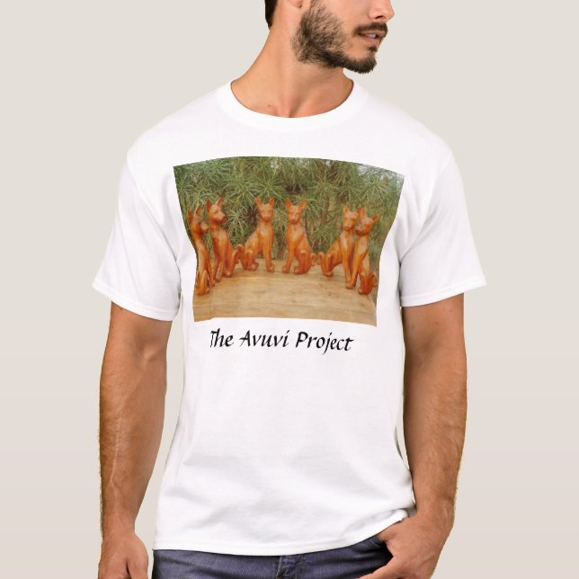 T-shirt Découpages de Basenji (Devant)