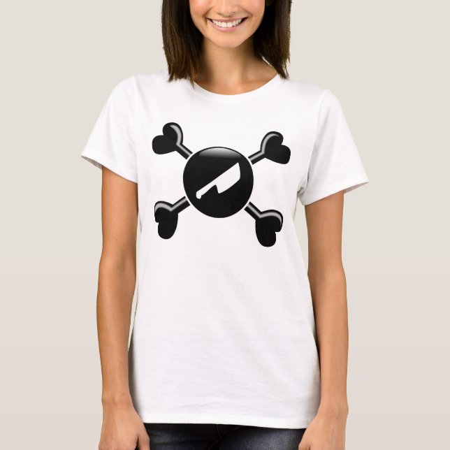 T-shirt Découpe de viande croisée (Devant)