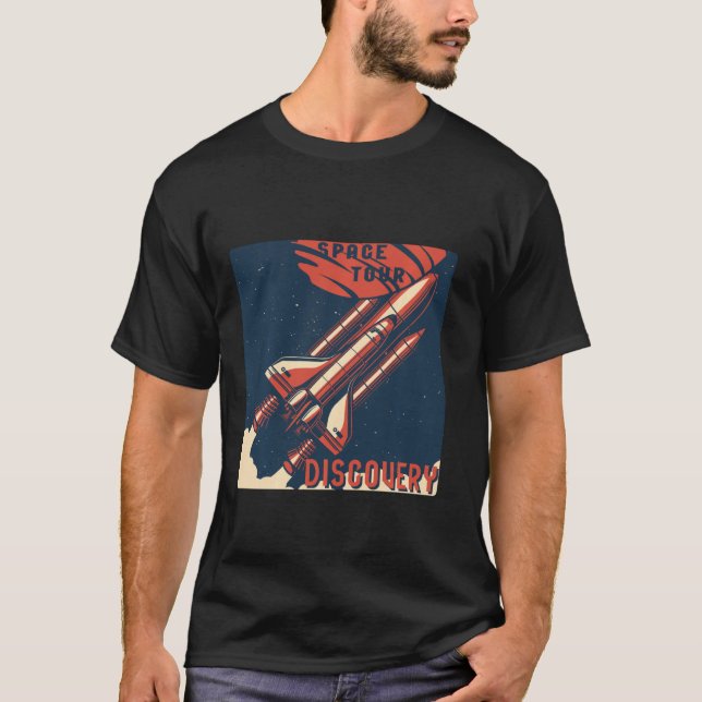 T-shirt Découverte de la visite spatiale (Devant)