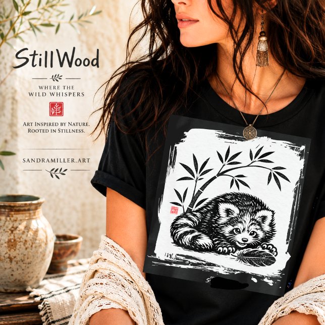 T-shirt DÉCOUVERTE • StillWood • Petit panda roux (Créateur téléchargé)