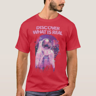 T-shirt Découvrez Ce Qui Est Réel - Vaporwave Glitchy Astr