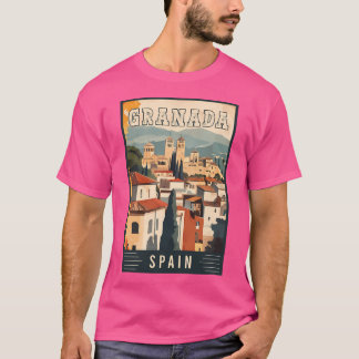 T-shirt Découvrez Grenade En Espagne Beauté De L'Alhambra 