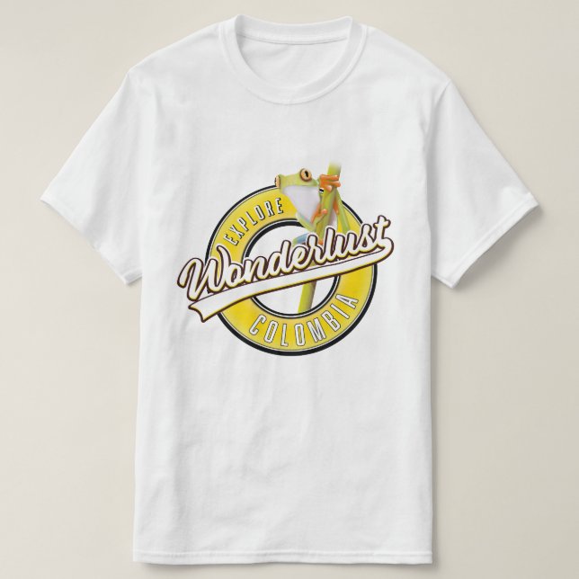 T-shirt découvrez la Colombie à merveille (Design devant)