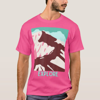 T-shirt Découvrez L'Art Des Randonnées Montagnes