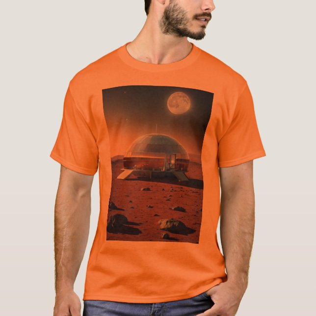 T-shirt "Découvrez le Cosmos en style : Lune et Planète T- (Devant)