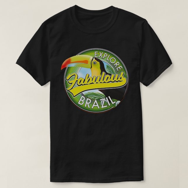 T-shirt Découvrez le logo fabuleux du Brésil (Design devant)