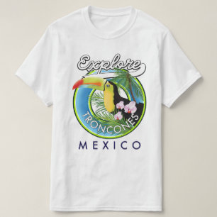 T-shirt Découvrez le logo rétro de Troncones Mexique