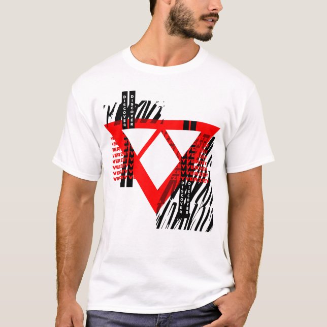 T-shirt Découvrez le motif de logo et de Verzey (Devant)