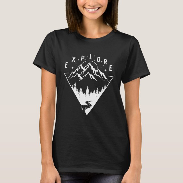 T-shirt Découvrez les montagnes (Devant)