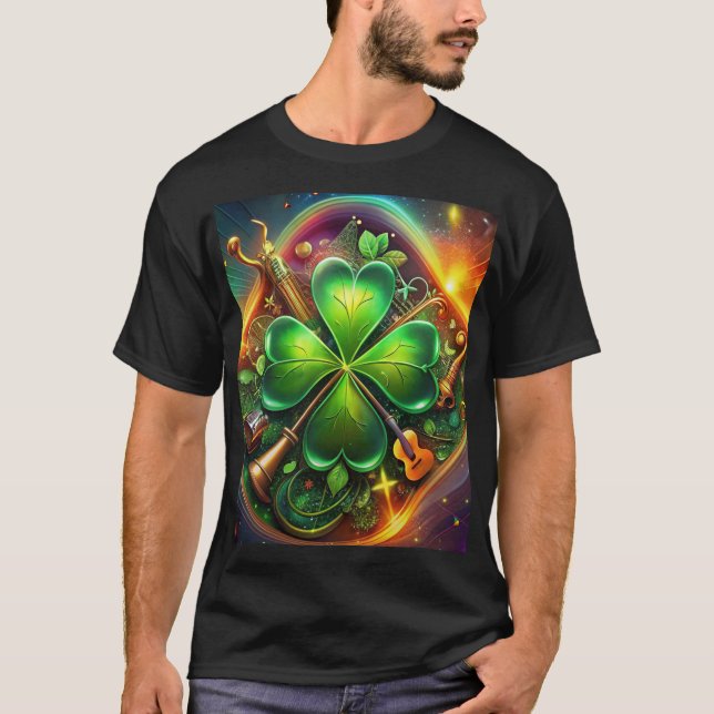 T-shirt Découvrez l'harmonie parfaite du Shamrock, de la m (Devant)