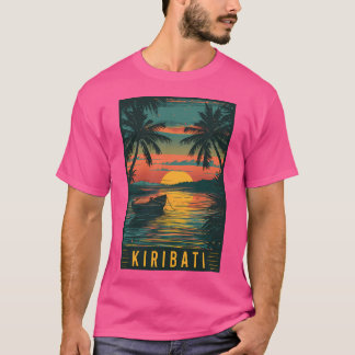 T-shirt Découvrez L'Île Paradise De Kiribati - Vintage