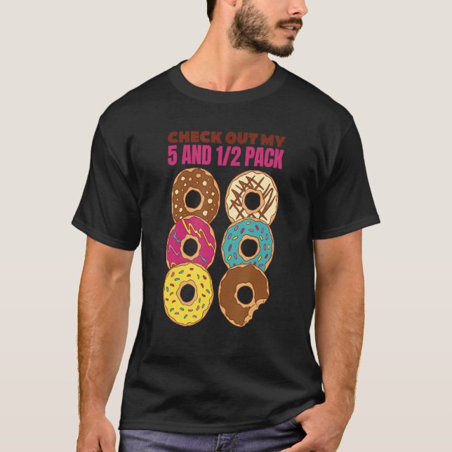 T-shirt Découvrez mon demi-pack 5 et 12 Donut (Devant)