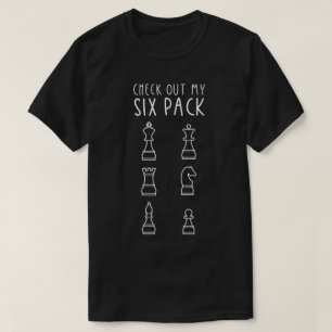 T-shirt Découvrez Mon Design d'Échecs Six Pack