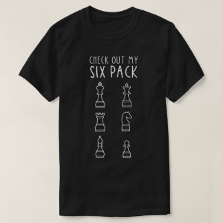 T-shirt Découvrez Mon Design d'Échecs Six Pack