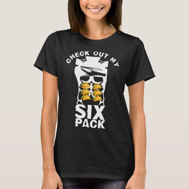 T-shirt Découvrez Mon Entraînement Six Pack Pour Hommes Fe (Devant)