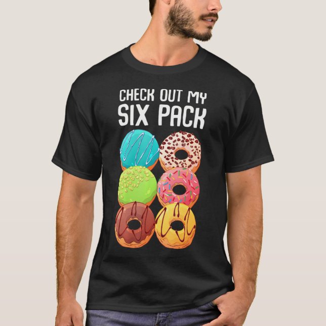 T-shirt Découvrez Mon Pack Six Donut Funny Gym (Devant)