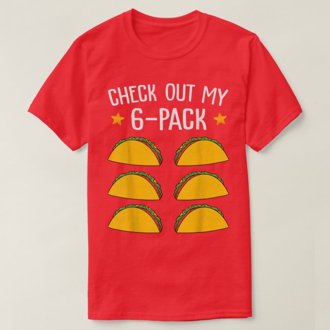 T-shirt Découvrez Mon Pack Six Taco Funny Cinco de Mayo Fi (Design devant)