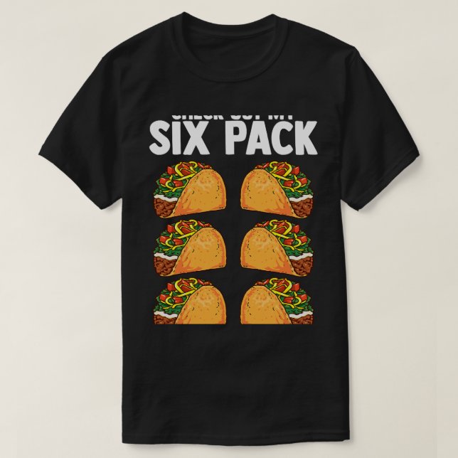 T-shirt Découvrez Mon Pack Six Taco Funny Cinco de Mayo Fi (Design devant)