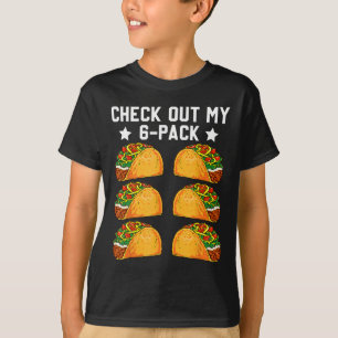 T-shirt Découvrez Mon Pack Six Tacos 6 Pack Fitness 6 Pack