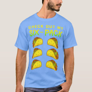 T-shirt Découvrez Mon Pack Six Tacos Drôle Abs