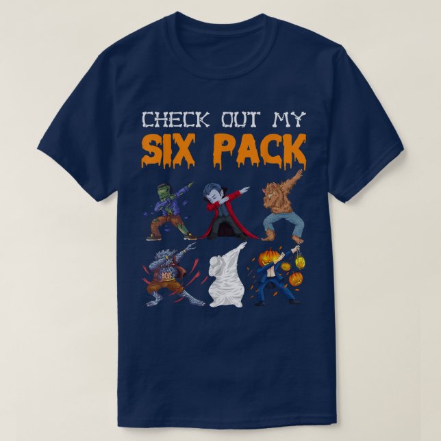 T-shirt Découvrez mon pack six Werewolf zombie Citrouille  (Design devant)