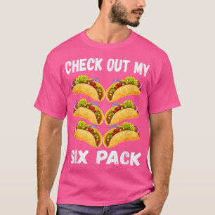 T-shirt Découvrez Mon Si Pack Fitness Taco Funny Meican Gy