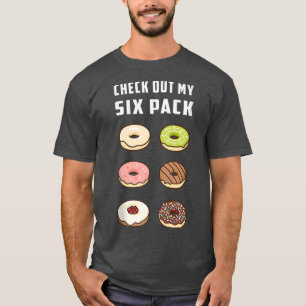 T-shirt Découvrez Mon Six Pack Donut Funny Gym Workout Res